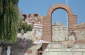 Nessebar - remains of the ancient fortification walls 